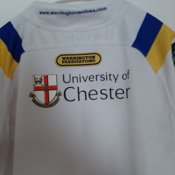 Warrington wolves Large Rugby League Replica top - Picture 3 of 9